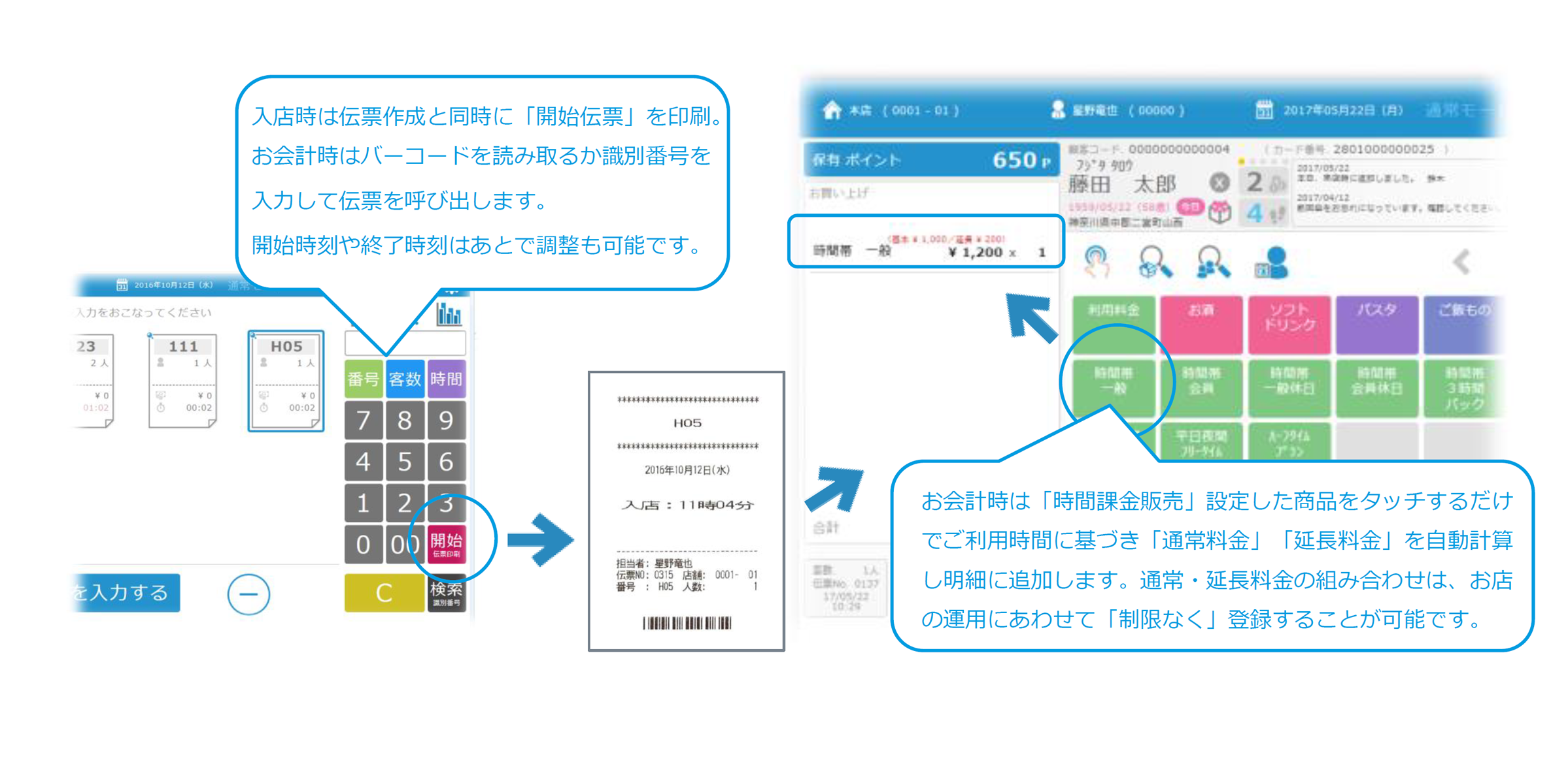 タイムレジ機能の解説